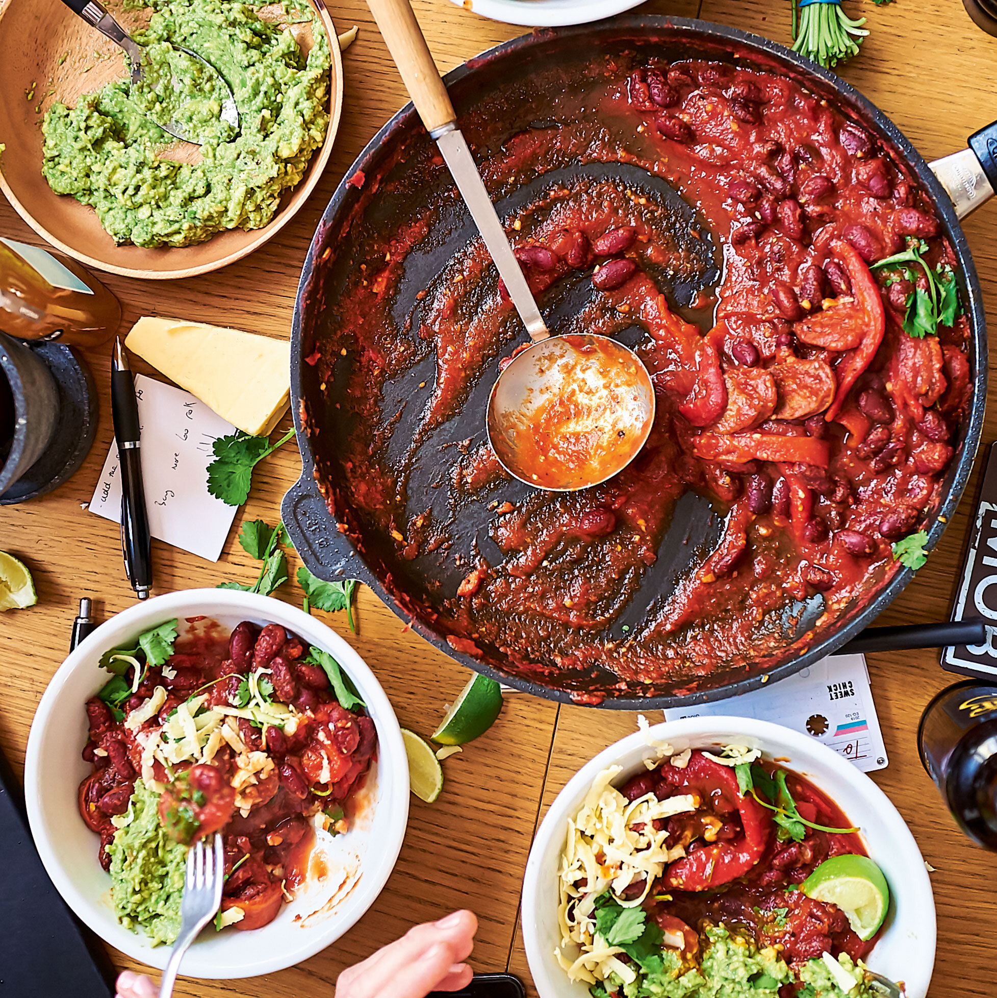 Chorizo Chilli Stew With Guacamole | Mob