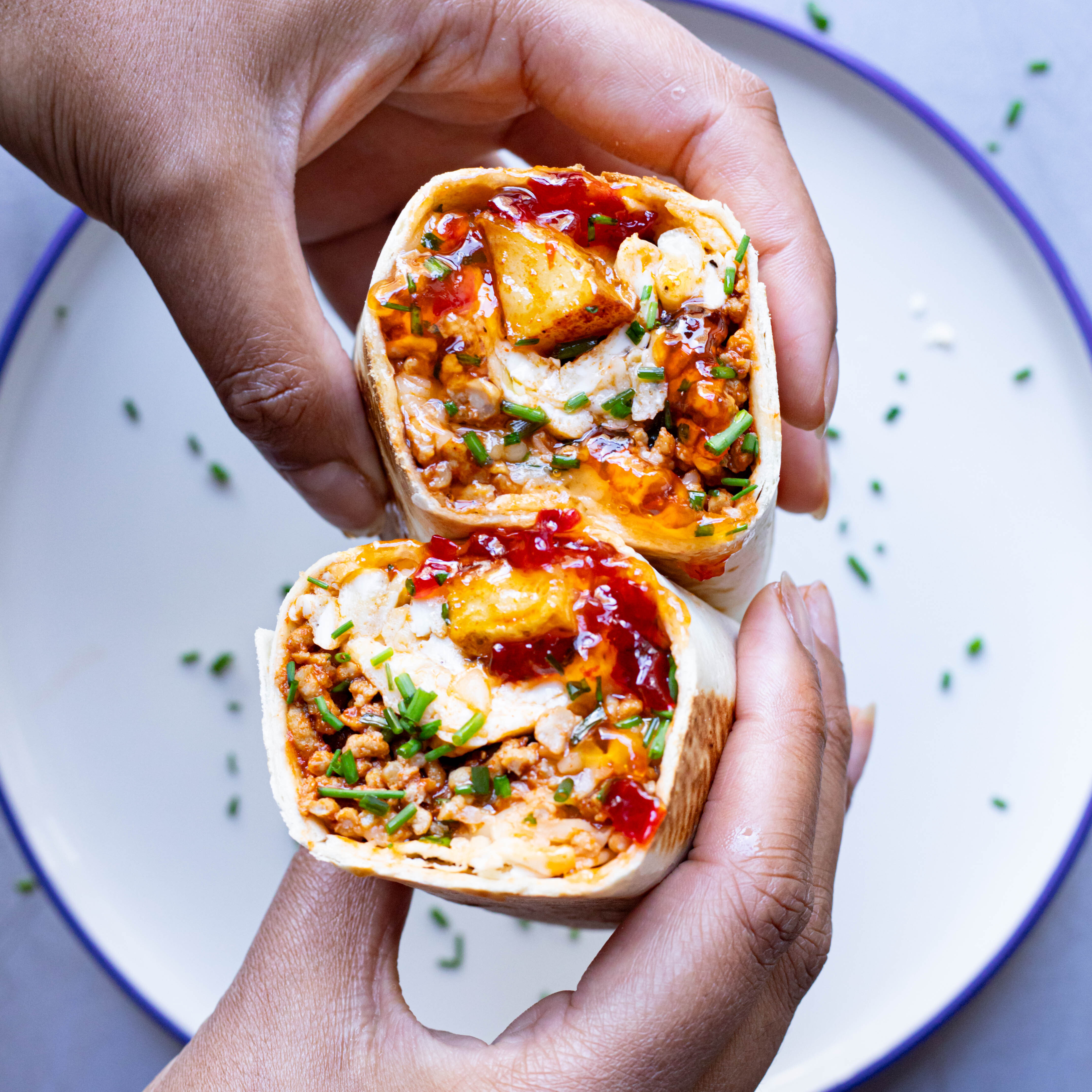 High-Protein Breakfast Burritos