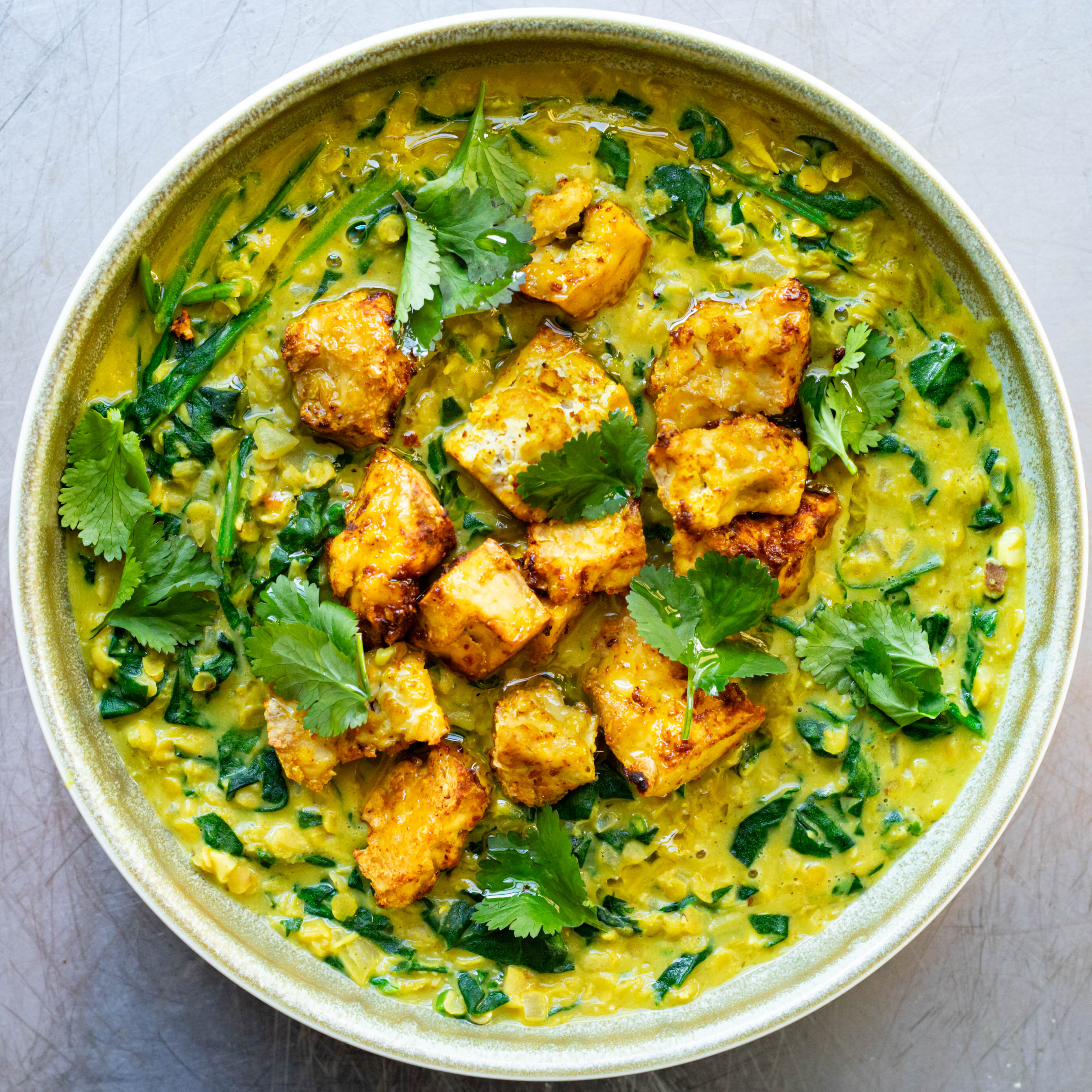 Saag Tofu Lentils-image