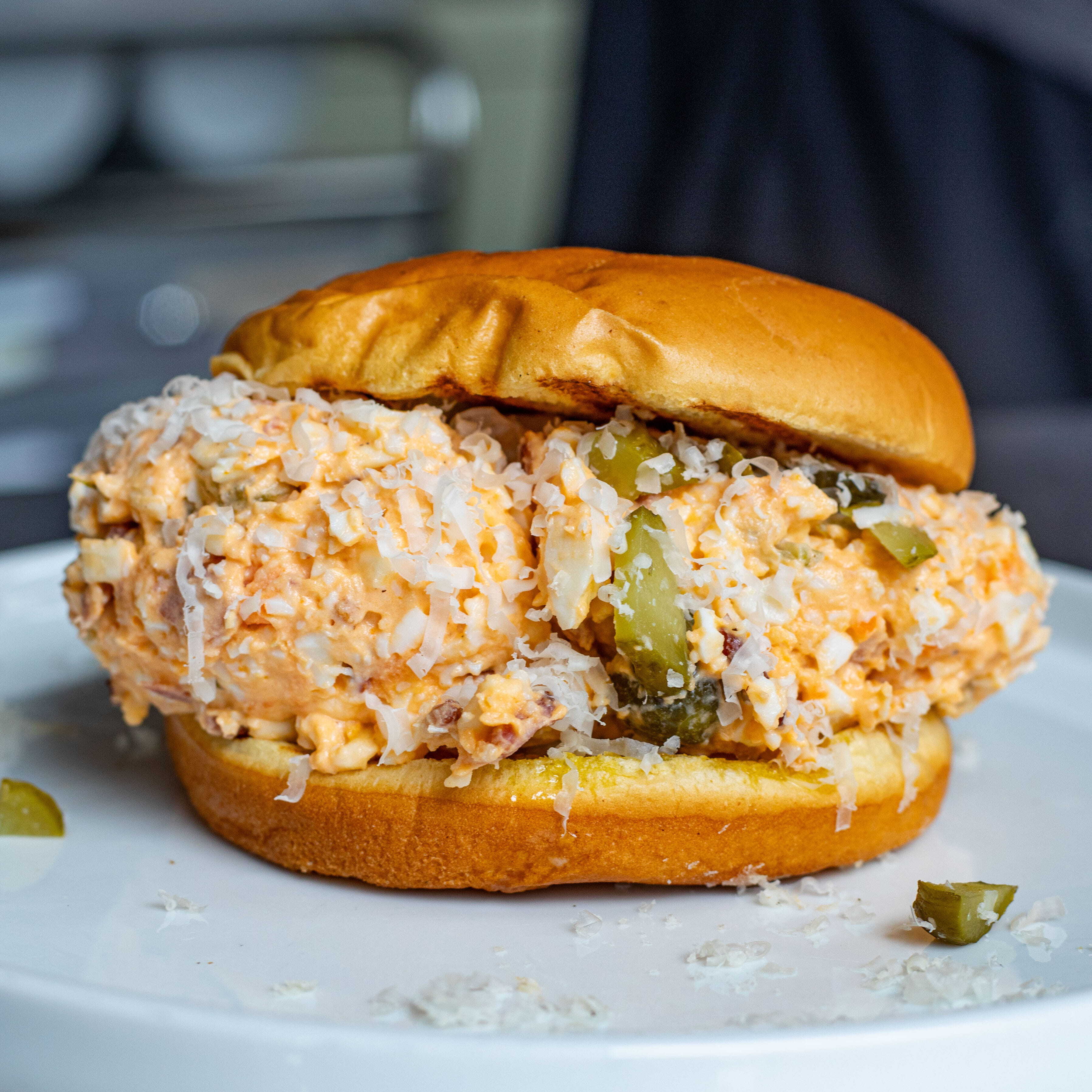 High Protein Cheeseburger Egg Smash